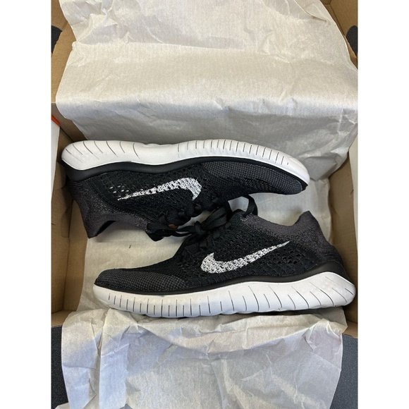 NIB NIKE FREE RN FLYKNIT 2018 Womens Running Shoe 942839 005 Black Size 5.5 - Picture 1 of 7